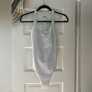 Alo yoga white bodysuit